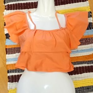 Marina Vida Retro Ruffled Bikini Top 👙